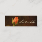 Carte De Visite Mini Signet rose (Dos)