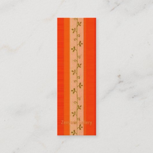 Carte De Visite Mini Signet rouge de profil (Devant)