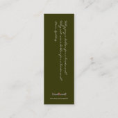 Carte De Visite Mini Signet - Samuel Johnson (Dos)