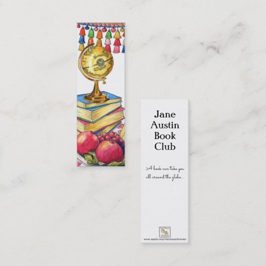 Carte De Visite Mini Signet World Traveller (Devant / Derrière)