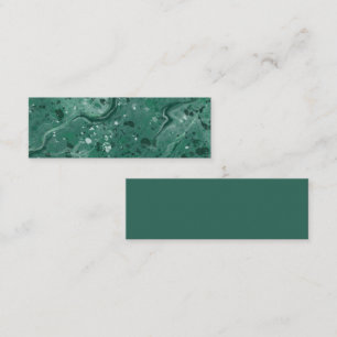 Carte De Visite Mini Signets en marbre vert
