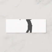 Carte De Visite Mini Silhouette du joueur de golf (Dos)