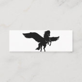 Carte De Visite Mini Silhouette Pegasus - Choisir la couleur arrière - (Dos)