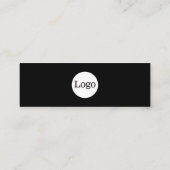 Carte De Visite Mini Simple avec logo (gris ardoise) (Dos)