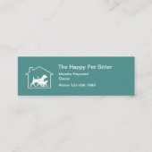 Carte De Visite Mini Simple Compact Par Garde d'Animaux (Devant)