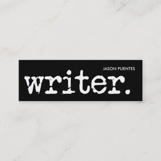 Carte De Visite Mini simple et au point (Devant)