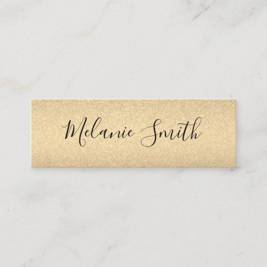 Carte De Visite Mini Simple Glamour (Devant)