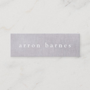 Carte De Visite Mini Simple Gris Clair Moderne Concepteur Minimaliste