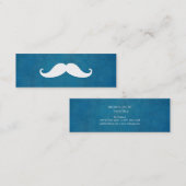Carte De Visite Mini Simple moderne Moustache Barber Shop Mini (Devant / Derrière)
