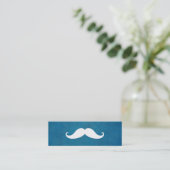 Carte De Visite Mini Simple moderne Moustache Barber Shop Mini (Debout devant)