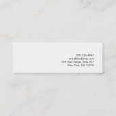 Carte De Visite Mini Simple moderne Red Professional (Dos)