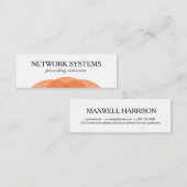 Carte De Visite Mini Simple professionnel (Devant / Derrière)