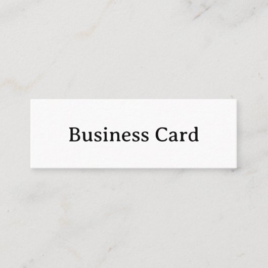 Carte De Visite Mini Simple Professionnel 3.0" x 1.0" (Devant)