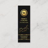 Carte De Visite Mini Simple Stock Exchange Graph Financial Manager (Devant)