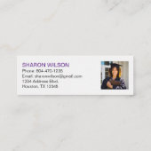 Carte De Visite Mini Site Web Recherche Résultat Graduation Nom Insérer (Dos)