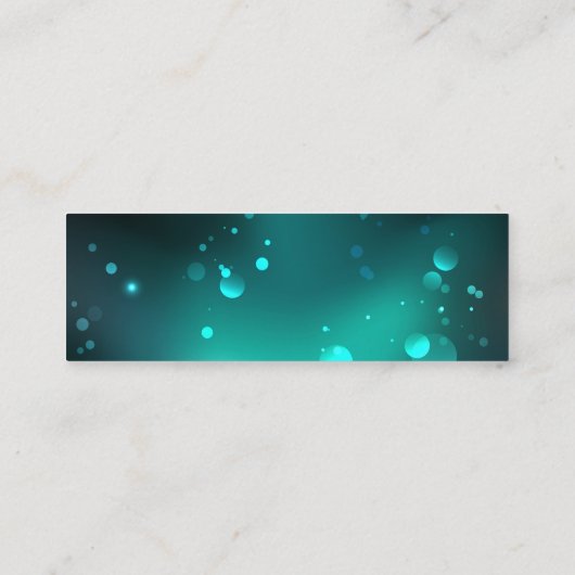 Carte De Visite Mini Skeleton Keys on Green Background (Dos)