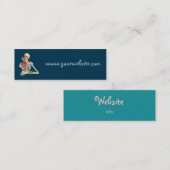 Carte De Visite Mini Skeleton rétro (Devant / Derrière)