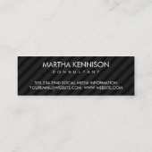 Carte De Visite Mini Sleek Stripes Corporate (Dos)