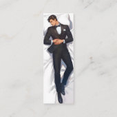 Carte De Visite Mini Sleeping Elegant Anime Man (Dos)