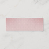 Carte De Visite Mini Slim Pink Business Card (Dos)