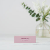 Carte De Visite Mini Slim Pink Business Card (Debout devant)