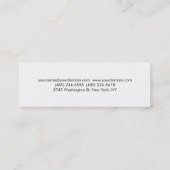 Carte De Visite Mini Slim Professional Moderne tendance (Dos)