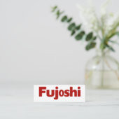 Carte De Visite Mini Slogan rouge simple Fujoshi (Debout devant)