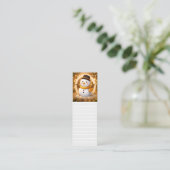 Carte De Visite Mini Snowman bookmark (Debout devant)