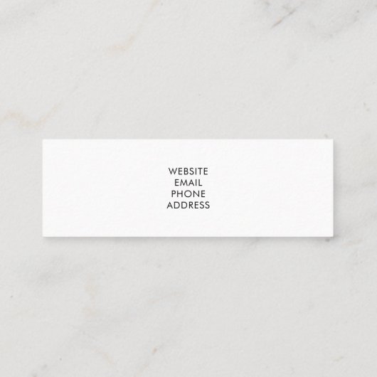 Carte De Visite Mini Snowy Winter Path with Pine Trees Photo (Dos)