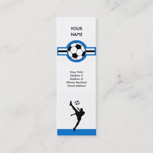 Carte De Visite Mini soccer : étoile (Devant)