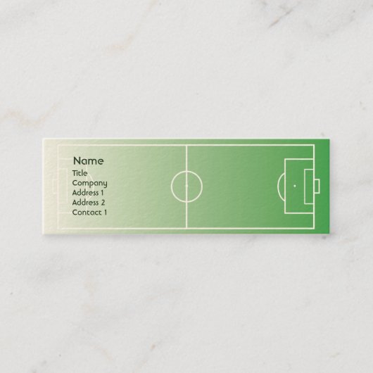 Carte De Visite Mini Soccerfield - maigre (Devant)