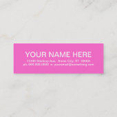 Carte De Visite Mini SOFTBALL (carrés mod) (Dos)