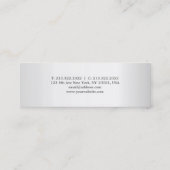 Carte De Visite Mini Soie professionnelle moderne de luxe d'avocat de (Dos)