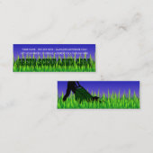 Carte De Visite Mini soin vert de pelouse de scène (Devant / Derrière)