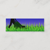 Carte De Visite Mini soin vert de pelouse de scène (Dos)