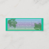 Carte De Visite Mini soins à la maison (Dos)