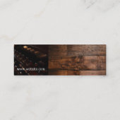 Carte De Visite Mini Sommelier de vin | Bois (Dos)