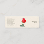 Carte De Visite Mini Sonnet # 18 par William Shakespeare (Dos)