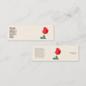 Carte De Visite Mini Sonnet # 18 par William Shakespeare (Devant / Derrière)