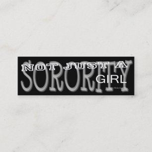 Carte De Visite Mini Sorority Girl - Social Media Personal Card