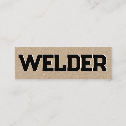 Carte De Visite Mini Soudage Kraft (Devant)