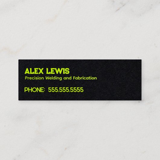 Carte De Visite Mini Soudeur (Dos)