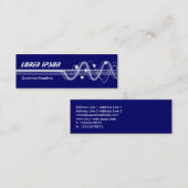 Carte De Visite Mini Sound Waves II - Bleu foncé (Devant / Derrière)