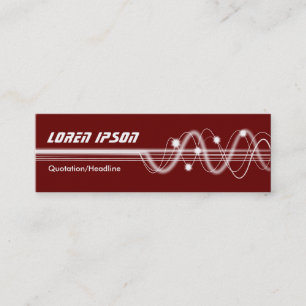 Carte De Visite Mini Sound Waves II - Deep Maroon