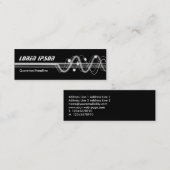Carte De Visite Mini Sound Waves II - Noir (Devant / Derrière)