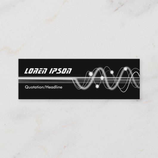 Carte De Visite Mini Sound Waves II - Noir (Devant)