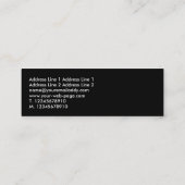 Carte De Visite Mini Sound Waves II - Noir (Dos)