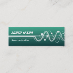 Carte De Visite Mini Sound Waves II - Vert ombré
