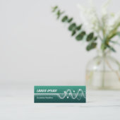 Carte De Visite Mini Sound Waves II - Vert ombré (Debout devant)