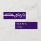 Carte De Visite Mini Sound Waves II - Violet foncé (Devant / Derrière)